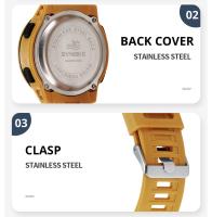 Reloj Digital Para Hombre SYNOKE Deportivo Impermeable 50M Con Función De Alarma Pantalla Grande Luz Trasera Resistente Al Choque - details 10