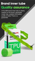 Tubo Interno De Bicicleta Ultraligero CYCLAMI Para MTB Y Carretera 29 TPU Válvula Francesa FV 45mm Para Gravel 700C 32C-47C - details 10