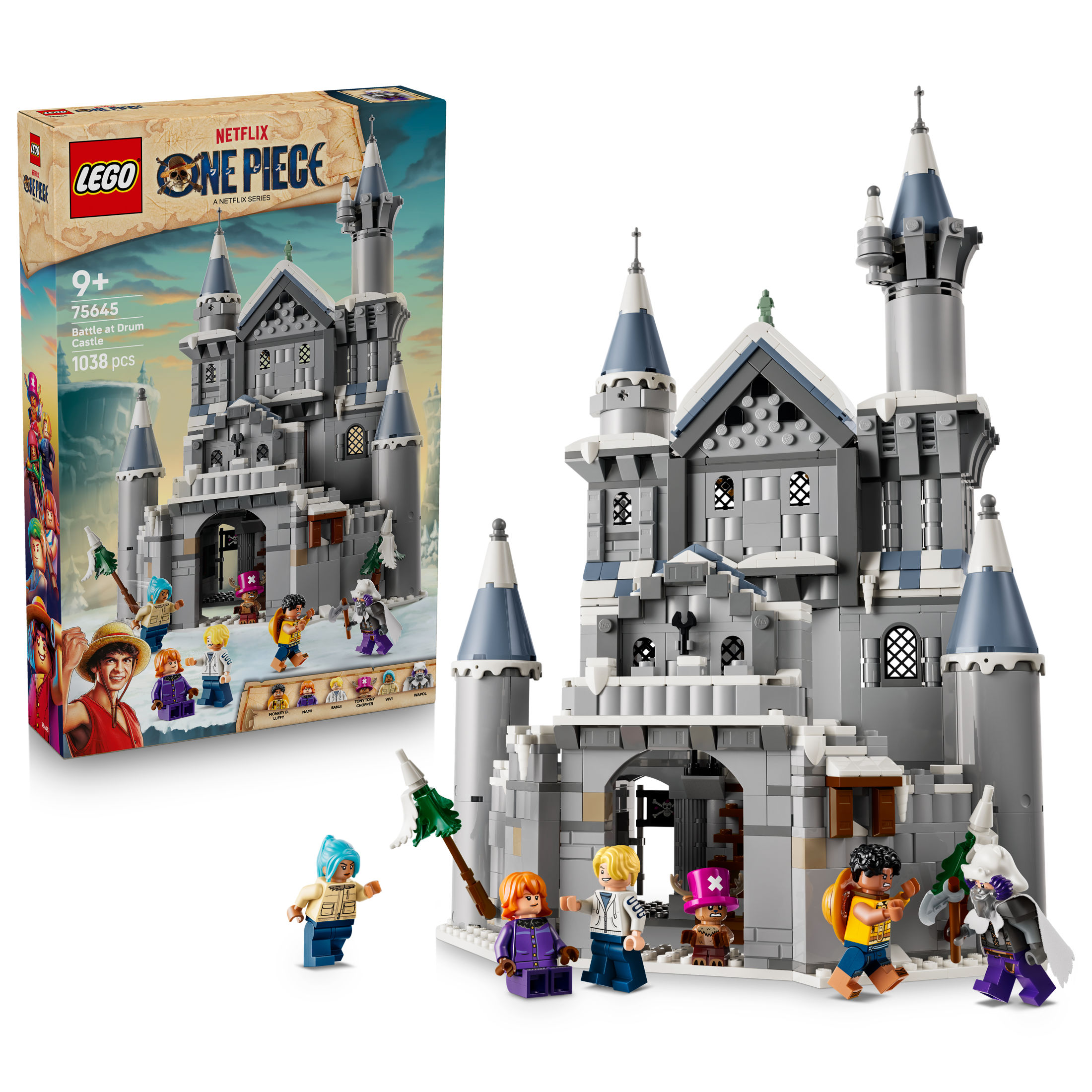 LEGO® 75645 ONE PIECE Batalla en el Castillo de Drum – Set de Construcción Basado en ONE PIECE