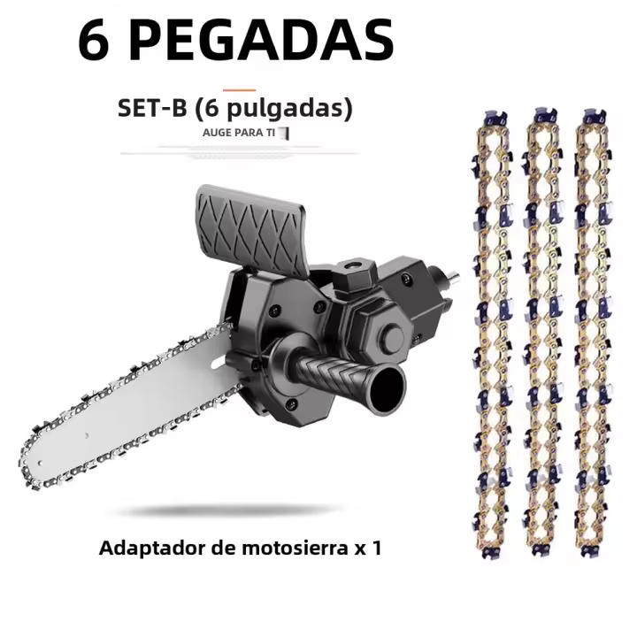 Kit De Conversión Portátil JANGKLIFE Para Taladro Eléctrico a Taladro De Cadena 4/6 Pulgadas Herramienta De Madera Para Podar Y Trabajar - 1