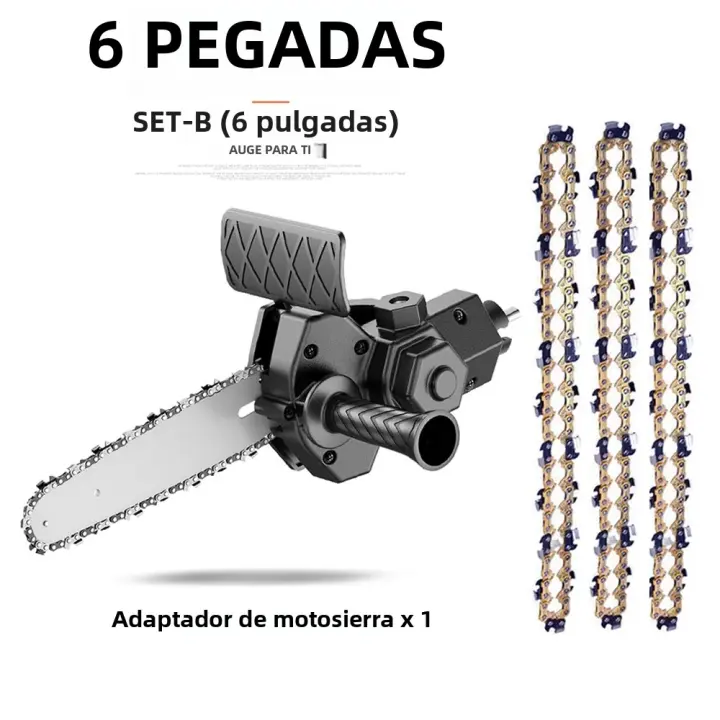 Kit De Conversión Portátil JANGKLIFE Para Taladro Eléctrico a Taladro De Cadena 4/6 Pulgadas Herramienta De Madera Para Podar Y Trabajar - 1