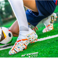 Zapatos De Fútbol FG/TF Para Hombres Y Mujeres Antideslizantes Duraderos Entrenamiento Al Aire Libre Microfibra - details 2