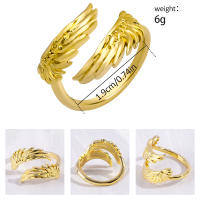 Encanto Anillo de lazo para mujer, estilo elegante, chapado en cobre de 14 quilates, con flor. - details 17