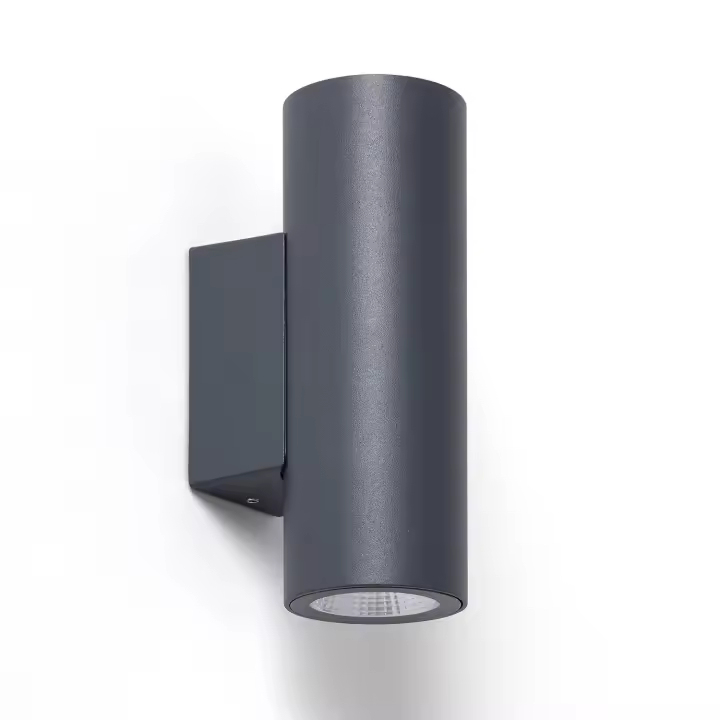 Ledkia Aplique de Pared Exterior LED 12W Aluminio Iluminación Doble Cara CCT Seleccionable Satna Antracita - 1