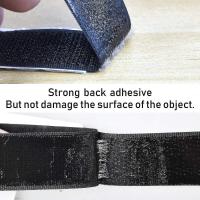 Cinta de Velcro autoadhesiva 50m Extra fuerte, adhesivo de doble cara con velcro 20mm de ancho - details 1