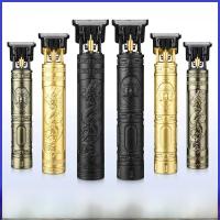 T9 Máquina De Corte De Pelo Portátil Y Cordless Recargable Por USB Afeitadora De Barba Para Peluqueros Corte De Pelo Vintage Con Cuchilla De Acero Inoxidable - details 2