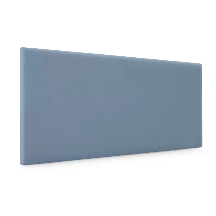 DHOME Cabecero de Lino Natural Liso Cabezal Tapizado Cama Dormitorio Moderno Top Trending (Azul Lino) - 1