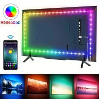 Tira De Luz LED Flexible 5050 SMD 5V Bluetooth USB RGB Para TV Y Escritorio Adecuada Para Armario Y Dormitorio - details 4