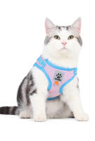 Correa Y Arnes Para Perro Y Gato De Malla Transpirable Para Verano Con Reflejos Seguro Para Chihuahua Yorkies Arnes De Cuello Básico Para Mascotas - details 16