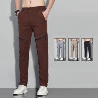Pantalones Deportivos Casuales Para Hombre Verano 2023 Pantalones Rectos Delgados Cómodos Secado Rápido Adecuados Para Negocios Y Exterior - details 12