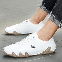 Zapatos De Cuero Para Hombre Moda Casual Comodidad Exterior Caminar Botas De Tobillo Lujo Zapatos Casuales 2023 Antideslizantes Impermeables Talla Verdadera - details 17