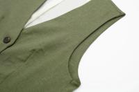 Conjunto Elegante Para Mujer TRAFZA Con Chaleco Y Pantalones Altos Cintura Ajustada Traje De Oficina Sin Mangas V-Neck Talla Regular - details 6