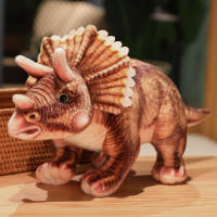 Nueva Llegada De Peluches Dinosauros Realistas Juguetes De Dinosaurios Simulación De Bosque Triceratops Muñeco Regalo Para Niños Y Niñas - details 3