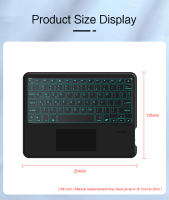 Teclado Bluetooth Sin Frenos HUWEI Para Android iOS Windows Touchpad Retroiluminado Portátil Compatible Con Tablet iPad Laptop Teléfono - details 11