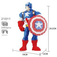 Banner - Bloques de construcción Capitán América Compatible con marvel