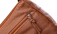 Bolso De Hombro Para Mujer En PU Genuino Moda Y Versatilidad Regalo Ideal Para Chicas Y Adultas Mayores Con Cierre De Cremallera Y Bolsillo Interior - details 23