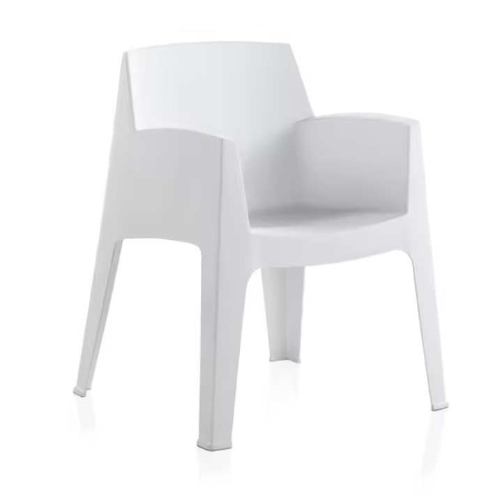 Silla Ergonómica Blanca para Exterior de SP Berner - 1