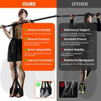 Banda De Aumento De Agarre Para Músculos De La Espalda Y Biceps 75-300 LBS Multifuncional Para Entrenamiento De Fuerza Y Fitness Herramienta De Alto Intensidad - details 3