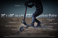 Scooter eléctrico KUKIRIN G2 Master, motor 2*1000 W, batería de 52 V 20,8 Ah, alcance máximo de 70 km, velocidad máxima de 60 km/h, ángulo de ascenso de 20, modo de 3 velocidades, carga máxima de 120 kg, sistema de 8 luces, tiempo de carga de 10-11h - details 4
