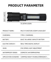 Linterna De Emergencia Super Brillante LED Recargable Portátil Torcha Ultra Potente Para Camping Y Uso Exterior - details 6