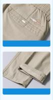Pantalones Casuales Para Hombre Verano Ligeros Malla Elástica Pantalones Rectos Transpirables Moda Fitted Pantalones Casuales - details 16