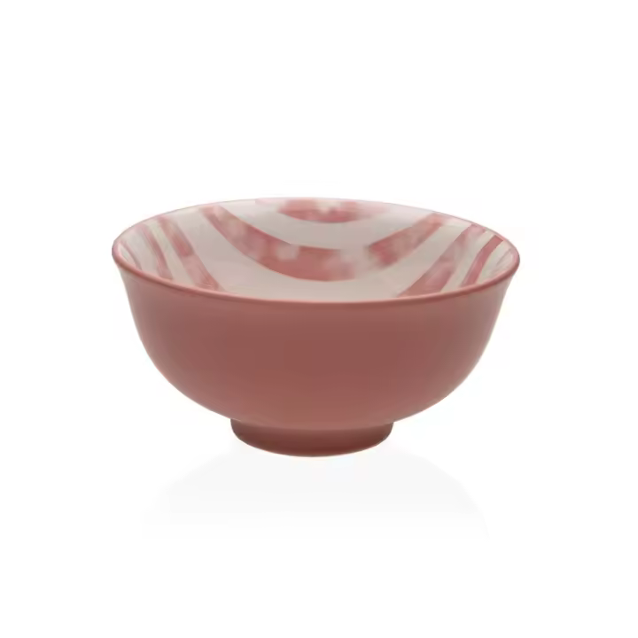 Set 3 Cuencos Avalon Porcelana Rosa y Blanco (8,5dx5 cm) - 1
