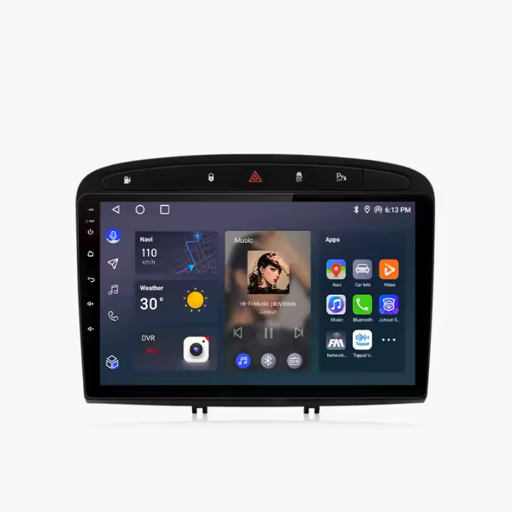 Junsun Android 13 Radio Para Peugeot 308 308SW 408 2012 2013 2014 2015 2016 2017 2018 2019 2020 DSP Navegación GPS Reproductor Multimedia 2 DIN Inalámbrico CarPlay Android Auto Radio - 1