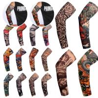 1Pcs Protección Solar Para Braza Deporte Al Aire Libre Fundas De Brazo Floral Para Verano Refrescantes Y Con Diseño De Tatuaje Cubierta UV Para Baloncesto Unisex - details 0