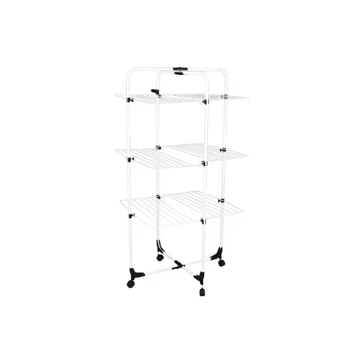 Cofan Tendedero de Torre | Fabricado en Acero Pintado y Polipropileno | Medidas 70 x 60 x 137 cm | 3 Niveles de Tendido - 1