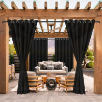 2PCS Cortina Exterior Impermeable Y UV-Prueba Para Jardín Adecuada Para Gazebo Instalación En Techo Material De Poliéster Clásico Estilo - details 7