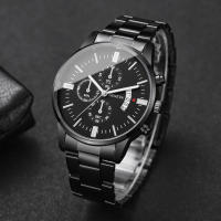 Reloj De Negocios Para Hombre Moda 3/4PCS Lujo Calendario Reloj De Cuarzo Sin Caja Material De Pulsera Y Caso De Aleación Resistencia a Agua Nula - details 6