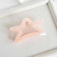 Pinza De Pelo De Acrílico Con Agarre Suave Dientes De Tiburón Simple Accesorio De Pelo De Lujo Decorativo Para Mujer - details 6