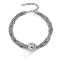 Collar Gótico Ingemark Para Mujer Cadena Gruesa Torcida Con Colgante De Bola Vintage Joyería Grunge Estilo Steampunk - details 6