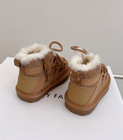 Botas De Nieve Para Niños 2024 Nuevas De Invierno Cuero Genuino Con Piel Suave Calientes Antideslizantes Moda Zapatos Para Bebés Niños Y Niñas 1-6 Años - details 6