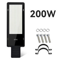 Lámpara De Calle LED Potente 200W IP65 Impermeable Con 216 LEDs Luz Exterior De Jardín Alta Brillo AC85-AC265V Instalación Auto-Contenida - details 3