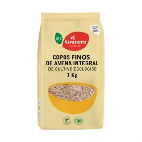 Copos Finos Avena Integral Bio 1kg El Granero Integral - 1