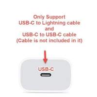 Cargador de iPhone para Apple, adaptador de corriente USB-C de 20 W PD, color blanco - details 0
