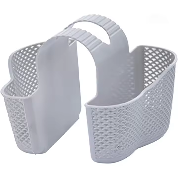 Organizador de fregadero de cocina, cesta de fregadero, almacenamiento de baño-Trapos de almacenamiento, Plato y Esponja en un solo Lugar-Diseño Gris - 1