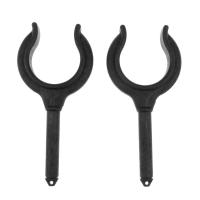 Soporte Para Caña De Pescar Y Remos En Náutica 2 Piezas Hechas De Nylon Negro Perfeclan Herramienta De Barco Remolque - details 2