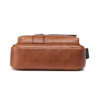 Bolso De Hombro Para Hombre Durable De Cuero PU De Alta Calidad Bolso Cruzado De Viaje Estilo Moda Bolsa De Hombro Unisex - details 3