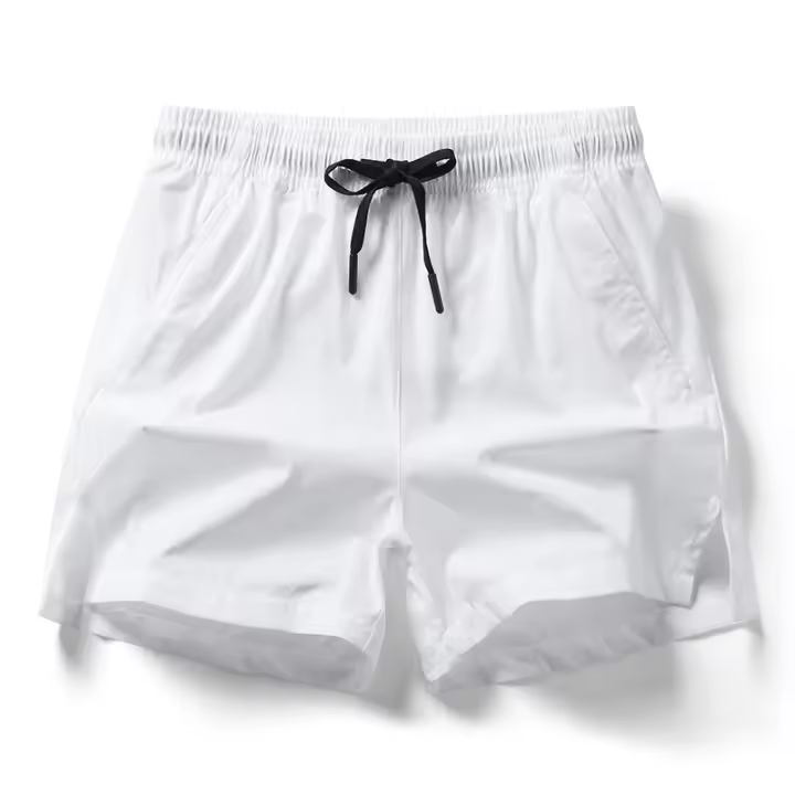 Shorts De Verano De Seda Helada Para Hombres Pantalones Deportivos Tres Partes Secado Rápido Running Fitness Elasticos Shorts De Baloncesto - 1