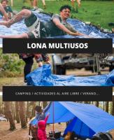 Lona Impermeable para Exterior, Multiusos, 2 x 3 m, 3x4m, 3x5 m, 6 x4 (Varios Tamaños), Esquinas Reforzadas, Ojales de Aluminio, Color Azul. Lona impermeable - Toldocubretodo - Toldo de proteccion universal - Toldo impermeable - Toldo lluvia . - details 1