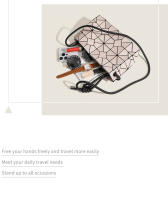 Bolso De Hombro Para Mujer Jiomay Ligero De Patters Geométricos PVC Bandolera Para Playa Y Comunicación Estilo Preppy - details 3
