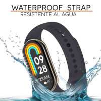 Ociodual Correa de Recambio para Xiaomi Mi Band 8, de color Gris oscuro, Pulsera de Repuesto de Silicona Suave Flexible Sport Goma Transpirable - details 4