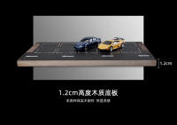 Caja De Exhibición De Coche a Escala 1/64 Con Estacionamiento Y Garage Multisorpresa Modelo De Juguete Para Adultos Sin Batería Hecho De Plástico - details 10