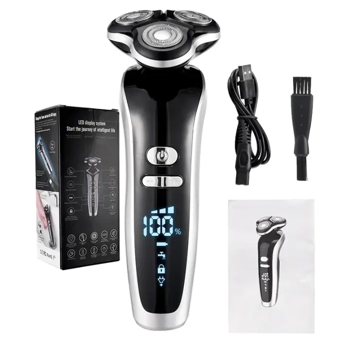Nueva Pelacabello Eléctrico Para Hombres 4D Recargable USB Trimmer De Barba Profesional Corte De Cabello Afeitadora Adulto Rasurador Para Hombres - 1