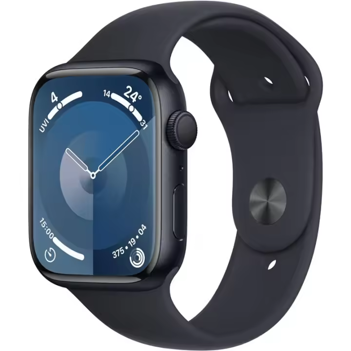 Apple Watch Series 9 GPS 45 mm Ca Aluminio Midnight Cinturón deportivo M/L - 1