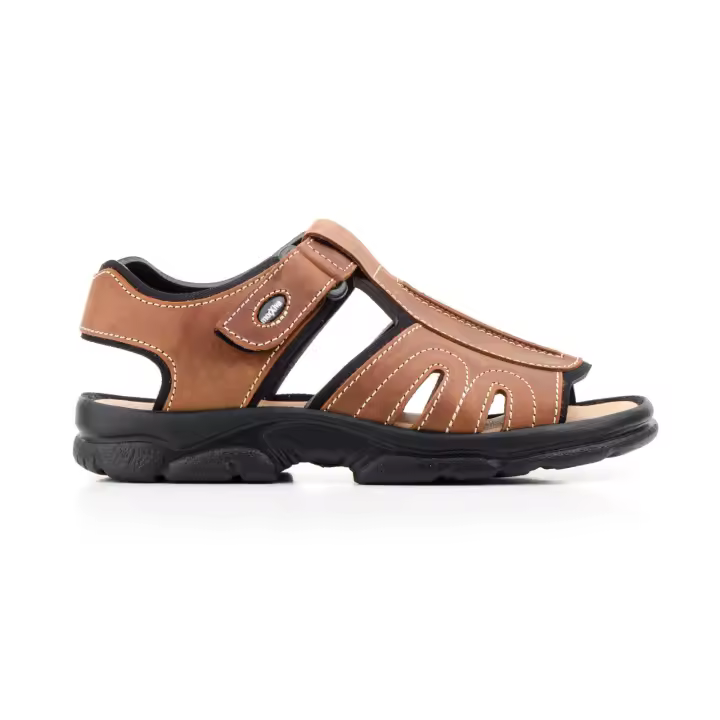 BABANOR® · Sandalias RILON - Sandalias de hombre,  Cuero Auténtico, Nueva Tendencia para Verano, Ultra Cómodas y Duraderas, Suela de goma, Cierre Velcro - 1