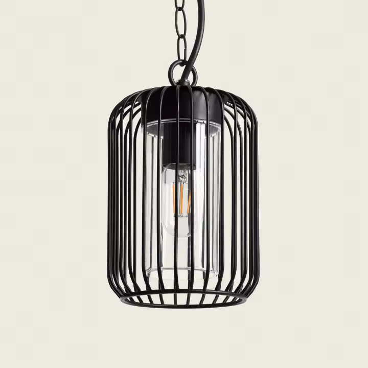 Ledkia Lámpara Colgante Exterior Acero Inoxidable Dadawa Negro - 1