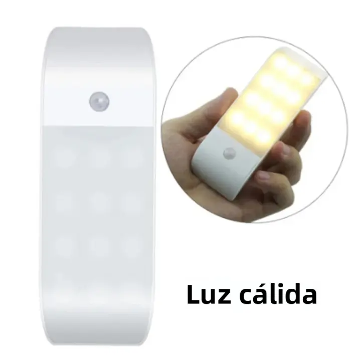 Lámpara LED De Sensor De Movimiento Recargable Para Armario Cocina Escaleras Iluminación De Emergencia Inducción Por Cuerpo Humano - 1